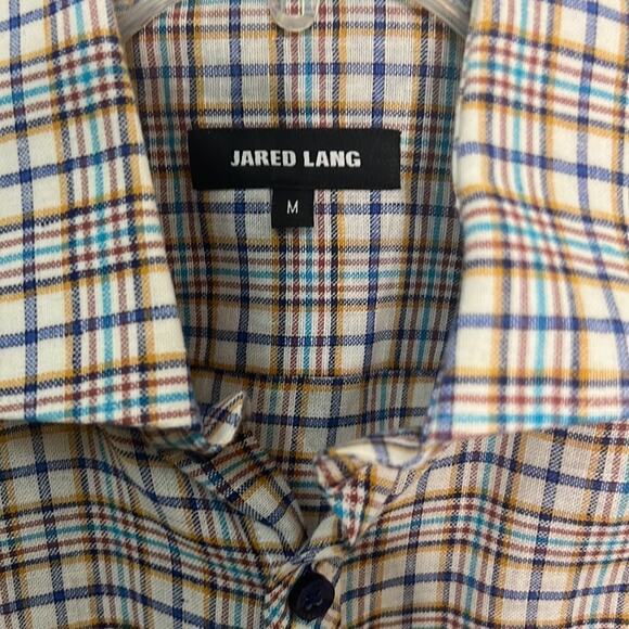 JARED LANG PLAID SHIRT SHIRT SIZE M - Picture 4 of 6